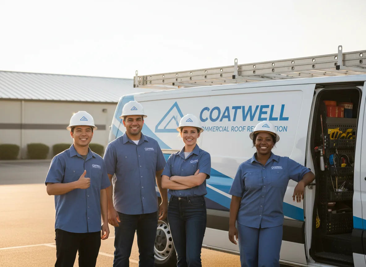 Commercial roof coating company in Hilbert, WI